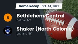 Recap: Bethlehem Central  vs. Shaker  (North Colonie) 2022