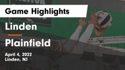 Linden  vs Plainfield  Game Highlights - April 4, 2022