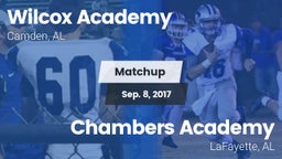 Matchup: Wilcox Academy vs. Chambers Academy  2017