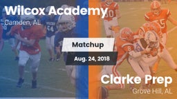 Matchup: Wilcox Academy vs. Clarke Prep  2018