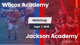 Matchup: Wilcox Academy vs. Jackson Academy  2018