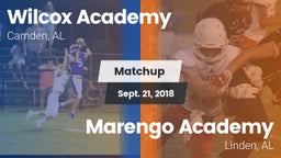 Matchup: Wilcox Academy vs. Marengo Academy  2018