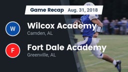 Recap: Wilcox Academy  vs. Fort Dale Academy  2018