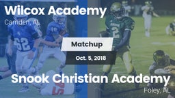 Matchup: Wilcox Academy vs. Snook Christian Academy 2018
