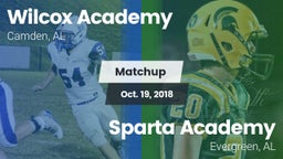 Matchup: Wilcox Academy vs. Sparta Academy  2018