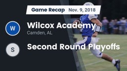 Recap: Wilcox Academy  vs. Second Round Playoffs 2018