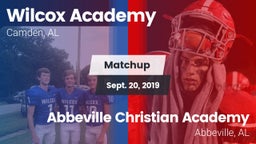 Matchup: Wilcox Academy vs. Abbeville Christian Academy  2019