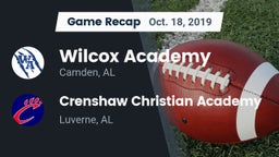 Recap: Wilcox Academy  vs. Crenshaw Christian Academy  2019