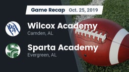 Recap: Wilcox Academy  vs. Sparta Academy  2019