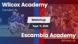 Matchup: Wilcox Academy vs. Escambia Academy  2020
