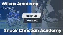 Matchup: Wilcox Academy vs. Snook Christian Academy 2020