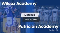 Matchup: Wilcox Academy vs. Patrician Academy  2020