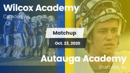 Matchup: Wilcox Academy vs. Autauga Academy  2020