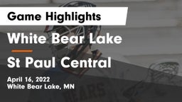 White Bear Lake  vs St Paul Central Game Highlights - April 16, 2022