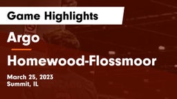 Argo  vs Homewood-Flossmoor  Game Highlights - March 25, 2023