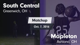 Matchup: South Central vs. Mapleton  2016