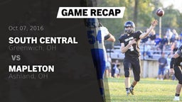 Recap: South Central  vs. Mapleton  2016