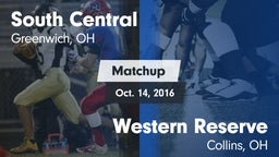 Matchup: South Central vs. Western Reserve  2016