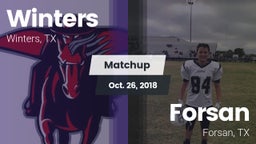 Matchup: Winters vs. Forsan  2018