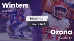 Matchup: Winters vs. Ozona  2018