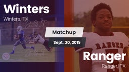 Matchup: Winters vs. Ranger  2019
