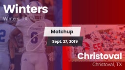 Matchup: Winters vs. Christoval  2019