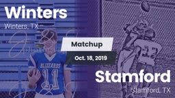 Matchup: Winters vs. Stamford  2019