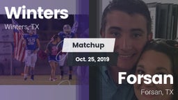 Matchup: Winters vs. Forsan  2019