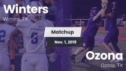Matchup: Winters vs. Ozona  2019