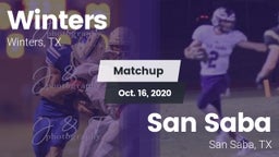 Matchup: Winters vs. San Saba  2020