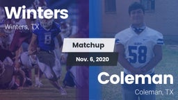 Matchup: Winters vs. Coleman  2020