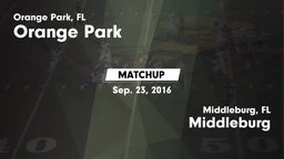 Matchup: Orange Park vs. Middleburg  2016