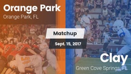 Matchup: Orange Park vs. Clay  2017