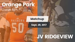 Matchup: Orange Park vs. JV RIDGEVIEW 2017
