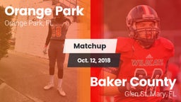 Matchup: Orange Park vs. Baker County  2018