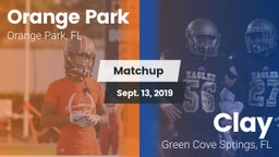 Matchup: Orange Park vs. Clay  2019