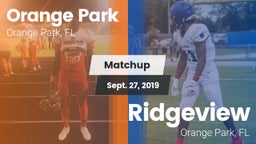Matchup: Orange Park vs. Ridgeview  2019