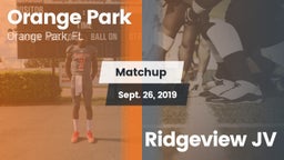 Matchup: Orange Park vs. Ridgeview JV 2019