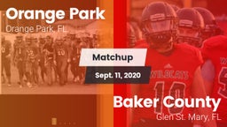 Matchup: Orange Park vs. Baker County  2020