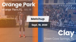 Matchup: Orange Park vs. Clay  2020