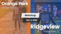 Matchup: Orange Park vs. Ridgeview  2020