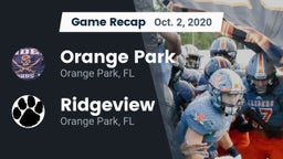 Recap: Orange Park  vs. Ridgeview  2020