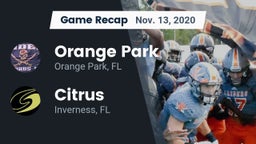 Recap: Orange Park  vs. Citrus  2020