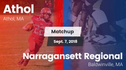 Matchup: Athol vs. Narragansett Regional  2018