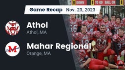 Recap: Athol  vs. Mahar Regional  2023