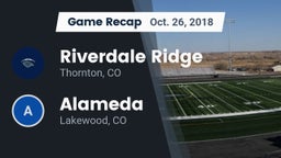 Recap: Riverdale Ridge vs. Alameda  2018