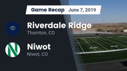 Recap: Riverdale Ridge vs. Niwot  2019