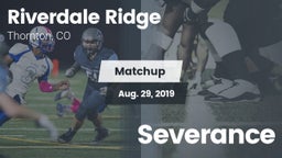 Matchup: Riverdale Ridge vs. Severance 2019