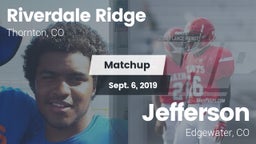 Matchup: Riverdale Ridge vs. Jefferson  2019