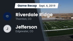 Recap: Riverdale Ridge vs. Jefferson  2019